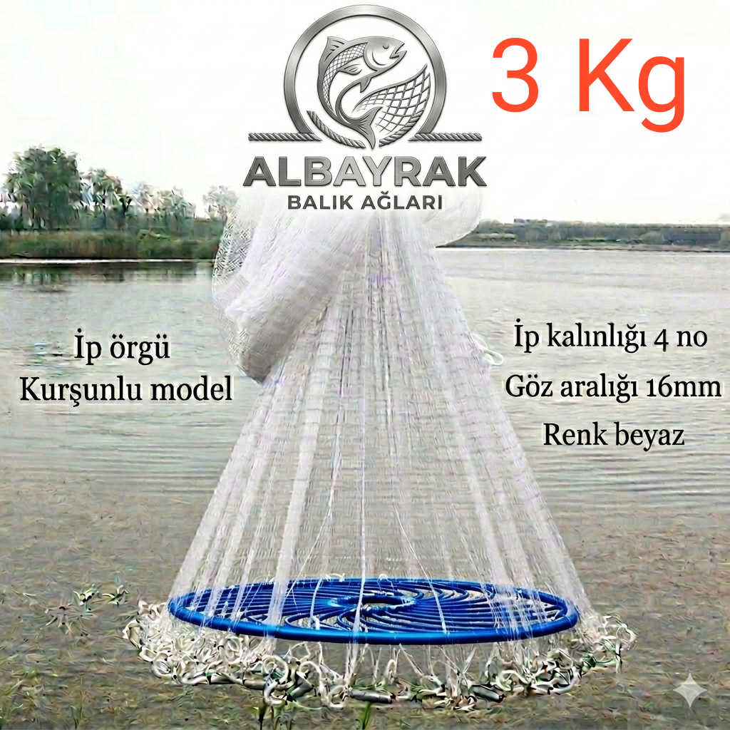 Çemberli Serpme ip örgü 3 KG Kurşunlu