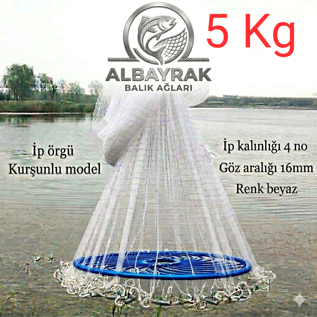 Çemberli Serpme ip örgü 5 KG Kurşunlu