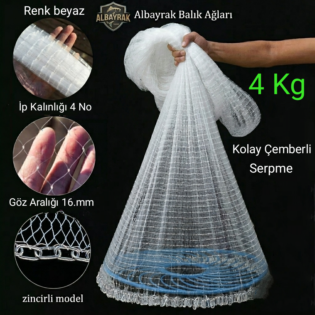 Çemberli Serpme ip örgü 4 KG ZİNCİRLİ