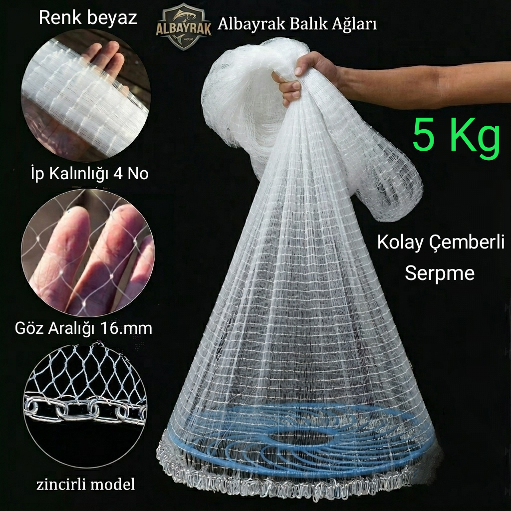 Çemberli Serpme ip örgü 5 KG ZİNCİRLİ