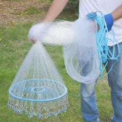 Çemberli Serpme Misina Ağ 3 KG ZİNCİRLİ